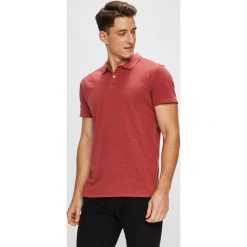 Selected - Polo. Brązowe koszulki polo sportowe marki Selected, z bawełny, polo, z krótkim rękawem. W wyprzedaży za 79.90 zł.