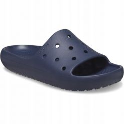 Klapki Dla Dorosłych Crocs Classic V2 Slide. Niebieskie klapki Crocs, z materiału. Za 111.99 zł.