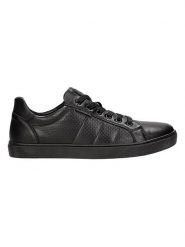 Wojas Skórzane sneakersy w kolorze czarnym rozmiar: 42. Czarne buty sportowe casual Wojas, bez wzorów, bez zapięcia. Za 326.56 zł.