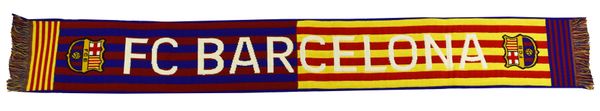 Szalik FC Barcelona - oficjalny licencjonowany. Niebieskie szaliki FC Barcelona, bez wzorów. Za 99.00 zł.