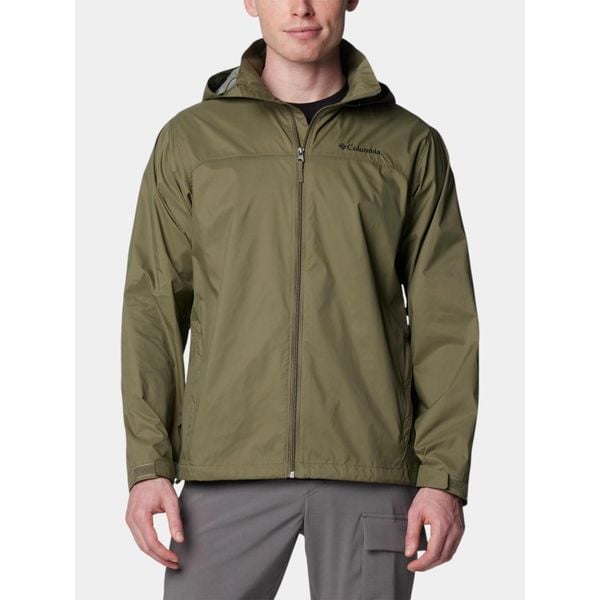 Wiatrówka męska Columbia Glennaker Lake II. Zielone kurtki przeciwdeszczowe Columbia, l, bez wzorów, z softshellu, bez kaptura. Za 339.00 zł.