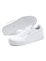 Puma Skórzane sneakersy "Carina" w kolorze białym rozmiar: 42. Białe buty sportowe casual Puma, bez wzorów, bez zapięcia. Za 139.95 zł.