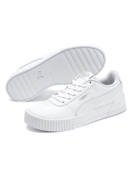 Puma Skórzane sneakersy "Carina" w kolorze białym rozmiar: 42. Białe buty sportowe casual Puma, bez wzorów, bez zapięcia. Za 144.95 zł.