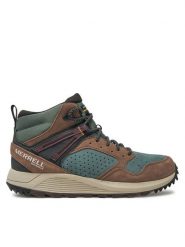 Merrell Trapery Wildwood Mid Ltr Wp J068031 Zielony. Zielone trapery Merrell, ze skóry, bez zapięcia. Za 569.99 zł.