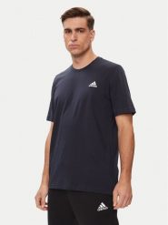 Adidas T-Shirt Essentials Single Jersey Embroidered Small Logo T-Shirt HY3404 Niebieski Regular Fit. Niebieskie t-shirty sportowe Adidas, bez wzorów, z bawełny, bez ramiączek, na fitness i siłownię. Za 79.99 zł.