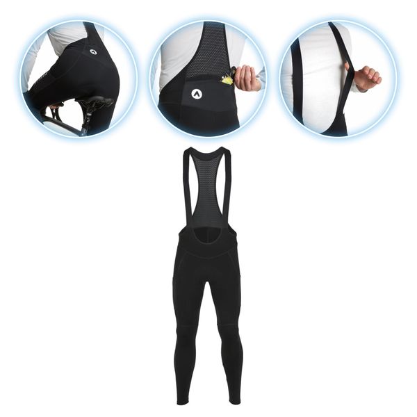 Spodnie rowerowe męskie ATTABO OFREE CARGO ocieplane. Czarne spodenki rowerowe ATTABO, m, bez wzorów, rowerowe. Za 229.99 zł.