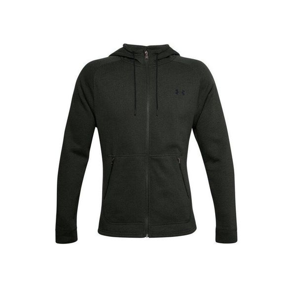 Bluza z kapturem Under Armour CHARGED COTTON FLEECE FULL ZIP. Zielone bluzy z kapturem Under Armour, xs, bez wzorów, z bawełny, z kapturem. Za 326.30 zł.