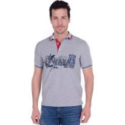 Koszulka polo "Square" - Regular fit - w kolorze szarym. Koszulki polo marki Sir Raymond Taylor, z aplikacjami, z bawełny, polo, z krótkim rękawem. W wyprzedaży za 130.95 zł.