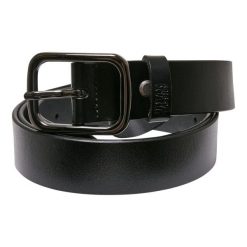 Pasek Skóra Syntetyczna Klamra. Czarne paski Urban Classics, bez wzorów, ze skóry. Za 67.99 zł.