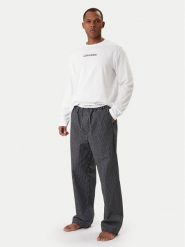 Calvin Klein Piżama Ls Tee LV00NM2953 Biały Regular Fit. Białe piżamy CALVIN KLEIN, l, bez wzorów, z bawełny, bez ramiączek. Za 369.99 zł.