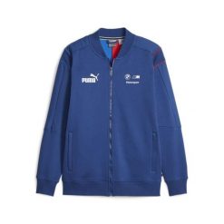 Bluza męska Puma BMW MMS MT7 62121304. Niebieskie bluzy z kapturem Puma, l, bez wzorów, z bawełny, z kapturem. Za 327.04 zł.