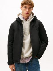Tommy Hilfiger kurtka zimowa Mężczyźni czarny, L. Czarne kurtki Tommy Hilfiger, na zimę, l, bez wzorów, bez kaptura. Za 849.95 zł.