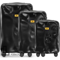 Walizki Icon w zestawie 3 el. matowy czarny. Czarne walizki Crash Baggage, bez wzorów, z materiału. Za 2,994.00 zł.
