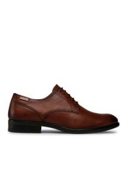 Pikolinos Półbuty M7J-4187 Brązowy. Brązowe eleganckie półbuty Pikolinos, bez wzorów, ze skóry, bez obcasa, bez zapięcia. Za 379.99 zł.
