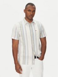 Tommy Jeans Koszula DM0DM21302 Beżowy Regular Fit. Brązowe koszule Tommy Jeans, m, bez wzorów, z bawełny, bez kołnierzyka, bez ramiączek. Za 259.99 zł.