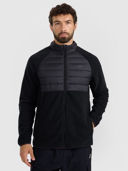 4F Polar ze stójką regular męski - czarny XXL. Czarne bluzy z polaru 4F, m, bez wzorów, z polaru, bez kaptura. W wyprzedaży za 139.99 zł.