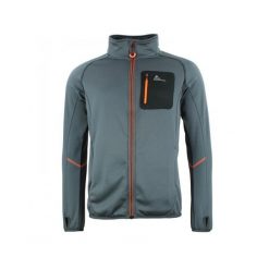 Kurtka polarshell Peak Mountain. Szare kurtki Peak Mountain, bez wzorów, bez kaptura. W wyprzedaży za 211.50 zł.