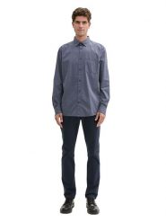 Tom Tailor Koszula - Regular fit - w kolorze niebieskoszarym rozmiar: 3XL. Niebieskie koszule Tom Tailor, xl, bez wzorów, z bawełny, bez kołnierzyka, bez ramiączek. Za 105.14 zł.