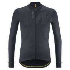 Dżersej z długim rękawem Mavic Ksyrium. Czarne bluzy MAVIC, bez wzorów, z dżerseju, bez kaptura. W wyprzedaży za 419.50 zł.