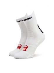 Compressport Skarpety wysokie unisex Pro Racing V4.0 Run High XU00046B Biały. Białe skarpetki sportowe Compressport, bez wzorów, z syntetyku. Za 89.99 zł.