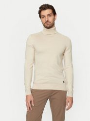 U.S. Polo Assn. Golf MUP3798 Beżowy Slim Fit. Brązowe golfy U.S. Polo Assn., m, bez wzorów, z bawełny, bez kołnierzyka, bez ramiączek. Za 179.99 zł.