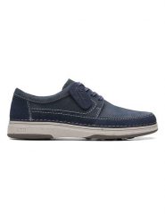 Clarks Skórzane mokasyny "Nature 5" w kolorze granatowym rozmiar: 41,5. Niebieskie botki sznurowane Clarks, bez wzorów, bez obcasa, bez zapięcia. Za 260.96 zł.