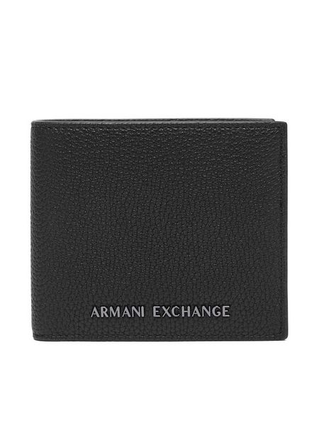 Armani Exchange Portfel XM000167 AF26663 UC001 Czarny. Czarne portfele Armani Exchange, bez wzorów, ze skóry. Za 329.99 zł.