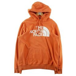 Second life - The North Face bluza męska z kapturem pomarańczowa - Stan dobry. Brązowe bluzy z kapturem The North Face, l, bez wzorów, z materiału, z kapturem. Za 106.46 zł.