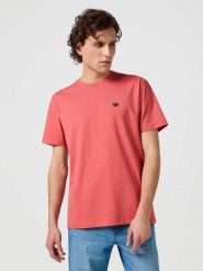 MESKA KOSZULKA WRANGLER SIGN OFF TEE NANTUCKET 112362687. T-shirty Wrangler, m, bez wzorów, bez kołnierzyka, bez ramiączek. Za 79.99 zł.