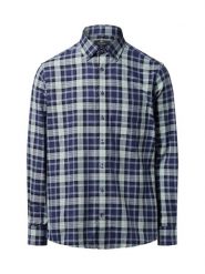 Nils Sundström koszula casual Mężczyźni Regular Fit Bawełna niebieski, M. Niebieskie koszule Nils Sundström, m, bez wzorów, z bawełny, bez kołnierzyka, bez ramiączek. Za 159.95 zł.