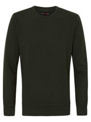 Petrol Industries Bluza M-NOOS-SWR002 Zielony Regular Fit. Zielone bluzy Petrol Industries, m, bez wzorów, z bawełny, bez kaptura. Za 119.99 zł.