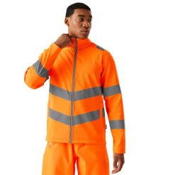 Kurtka Softshellowa Męska 2 Warstwy HiVis. Brązowe kurtki Regatta, m, bez wzorów, z materiału, bez kaptura. Za 149.99 zł.