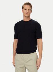 BOSS Sweter H-Nilton 50560468 Granatowy Regular Fit. Niebieskie swetry rozpinane Boss, m, bez wzorów, z bawełny, bez kołnierzyka, bez ramiączek. Za 534.99 zł.