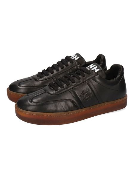 MELVIN & HAMILTON Skórzane sneakersy "Alfie" w kolorze czarnym rozmiar: 41. Czarne buty sportowe casual Melvin & Hamilton, bez wzorów, bez zapięcia. Za 593.95 zł.