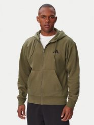 Adidas Bluza Feelcozy IA6042 Khaki Regular Fit. Brązowe bluzy Adidas, m, bez wzorów, z bawełny, bez kaptura. Za 239.99 zł.