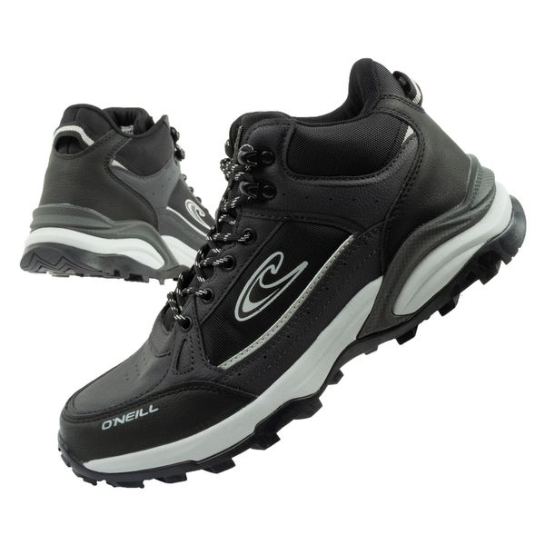 Buty sportowe trekkingowe męskie O'neill Granby. Czarne buty turystyczne O'Neill, bez wzorów, z materiału, bez zapięcia, trekkingowe. Za 269.00 zł.