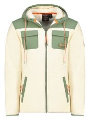 Geographical Norway Kurtka polarowa "Toulouse" w kolorze kremowym rozmiar: XXL. Brązowe kurtki Geographical Norway, xxl, bez wzorów, z polaru, bez kaptura. Za 236.61 zł.