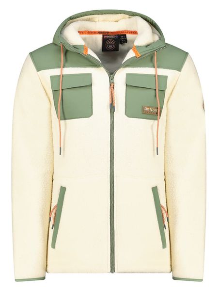 Geographical Norway Kurtka polarowa "Toulouse" w kolorze kremowym rozmiar: XL. Brązowe kurtki Geographical Norway, xl, bez wzorów, z polaru, bez kaptura. Za 166.10 zł.