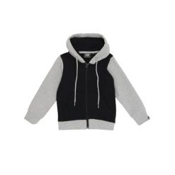 Bluza z kaptur na co dzień na siłownię. Czarne bluzy LEONE 1947 APPAREL, bez wzorów, z bawełny, bez kaptura. W wyprzedaży za 101.80 zł.