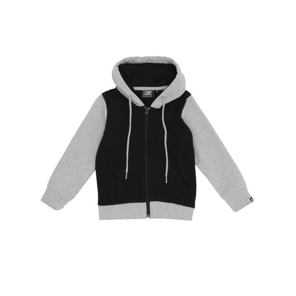 Bluza z kaptur na co dzień na siłownię. Czarne bluzy LEONE 1947 APPAREL, bez wzorów, z bawełny, bez kaptura. W wyprzedaży za 124.20 zł.