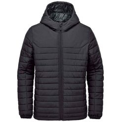 Męska Pikowana Bluza Z Kapturem Nautilus. Niebieskie bluzy STORMTECH, m, bez wzorów, z kapturem. Za 550.99 zł.