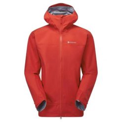Kurtka wodoodporna Montane Phase. Czerwone kurtki przeciwdeszczowe Montane, m, bez wzorów, bez kaptura. Za 1,121.99 zł.