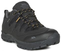 Trespass Finley Low Cut - Męskie buty turystyczne o niskim kroju, czarne. Czarne buty turystyczne Trespass, bez wzorów, z materiału, bez zapięcia, wspinaczkowe. Za 215.30 zł.