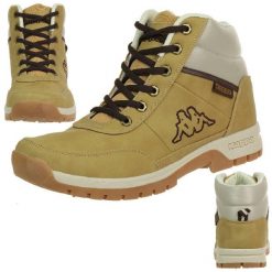 Buty męskie sportowe KAPPA BRIGHT MID LIGHT 242075 1111. Brązowe buty turystyczne Kappa, na jesień, bez wzorów, z gumy, za kostkę, bez zapięcia, trekkingowe. Za 138.00 zł.