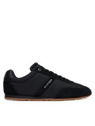 Tommy Hilfiger Sneakersy Th Lo Run Icon Summer Mix FM0FM05905 Czarny. Czarne buty do biegania Tommy Hilfiger, bez wzorów, z materiału, bez zapięcia. Za 449.99 zł.