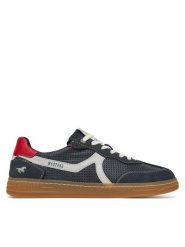 Mustang Sneakersy 4204-302 Granatowy. Niebieskie buty sportowe casual Mustang, bez wzorów, z materiału, bez zapięcia. Za 299.99 zł.