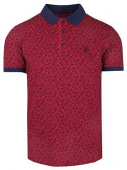 Koszulka POLO, Czerwona w Koła Sterowe, Żaglówki, Męska, Krótki Rękaw, T-shirt. Czerwone bluzki z długim rękawem Rugatchi, m, bez wzorów, z bawełny, bez kołnierzyka, bez ramiączek. Za 145.00 zł.