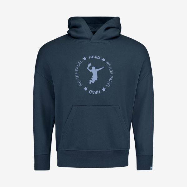 Bluza z kapturem unisex PADEL. Niebieskie bluzy z kapturem Head, xs, bez wzorów, z kapturem. Za 289.25 zł.