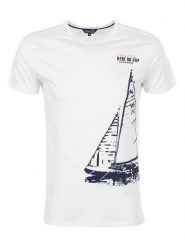 Peak Mountain Koszulka w kolorze białym rozmiar: XL. Białe bezrękawniki Peak Mountain, xl, bez wzorów, z bawełny, bez kołnierzyka, bez ramiączek. Za 65.99 zł.