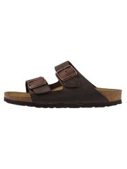 Birkenstock Skórzane klapki "Arizona" w kolorze brązowym rozmiar: 43. Brązowe klapki Birkenstock. Za 329.89 zł.